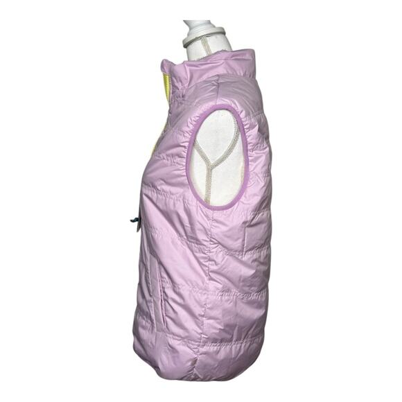 Athleta Girl So Toasty Reversible Sherpa Vest Warm Fuzzy Size XL/14 EUC Purple - Picture 6 of 12